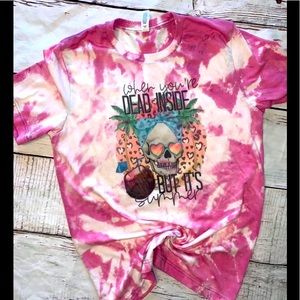 Dead Inside Bella Canvas Bleached Tee